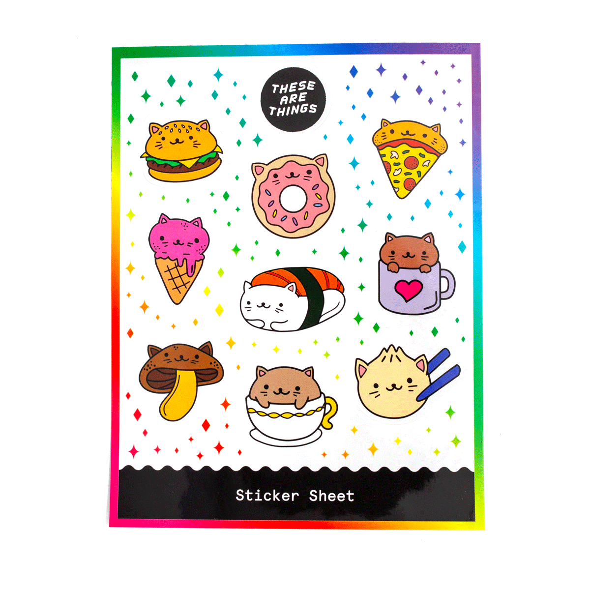 Cat Food Sticker Sheet