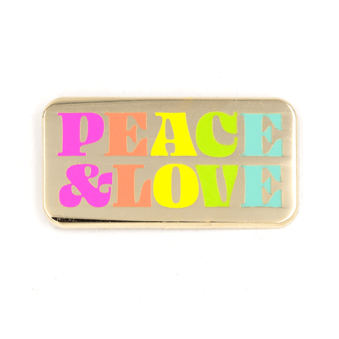 Peace and Love Pin