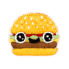Burger Face Sticker Patch