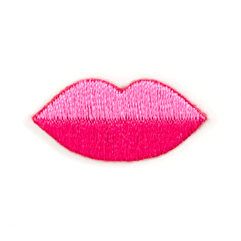 Pink Lips Sticker Patch