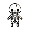 Skeleton Baby Pin