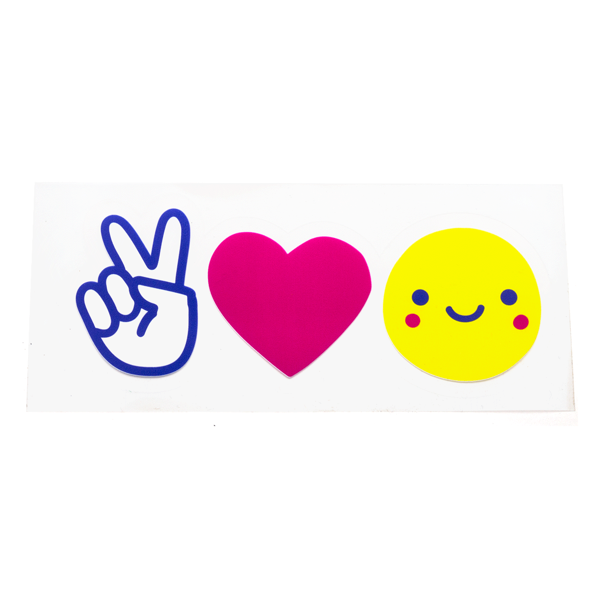 Peace Love and Happiness Bumper Sticker