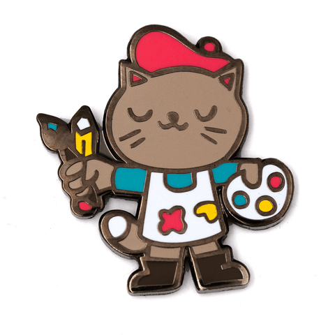 Artist Cat Pin