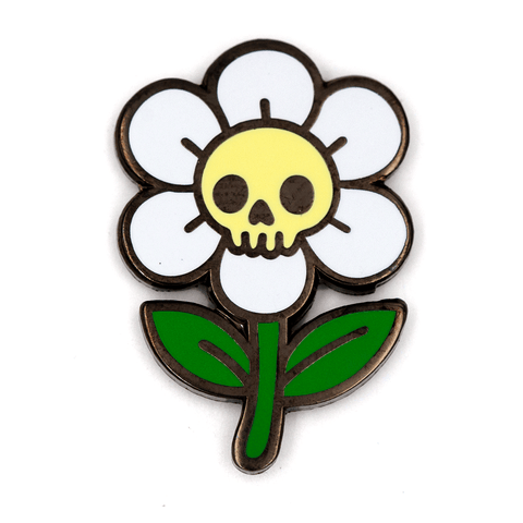 Skull Flower Pin