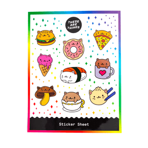 Cat Food Sticker Sheet