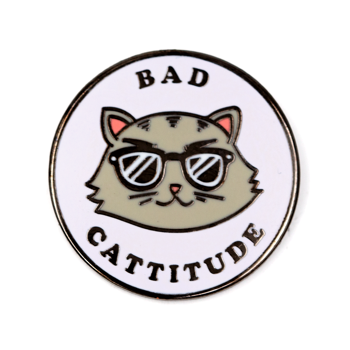 Bad Cattitude Pin