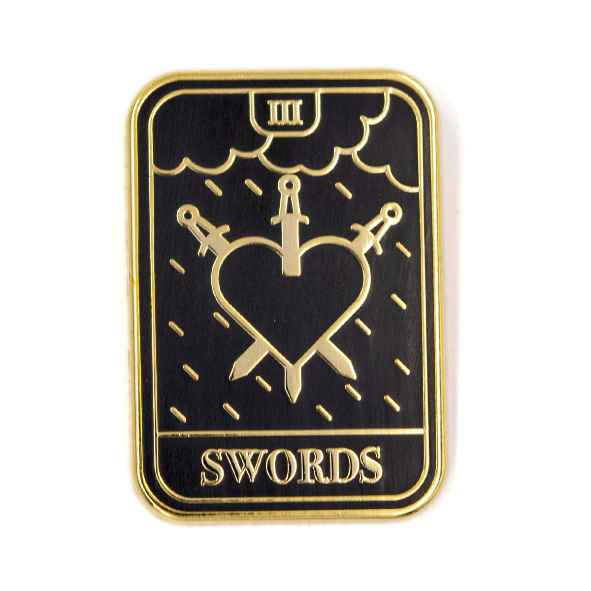 Three Of Swords Tarot Pin