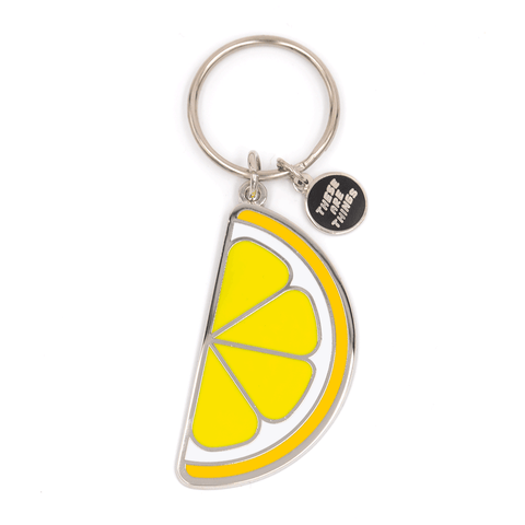 Lemon Enamel Keychain