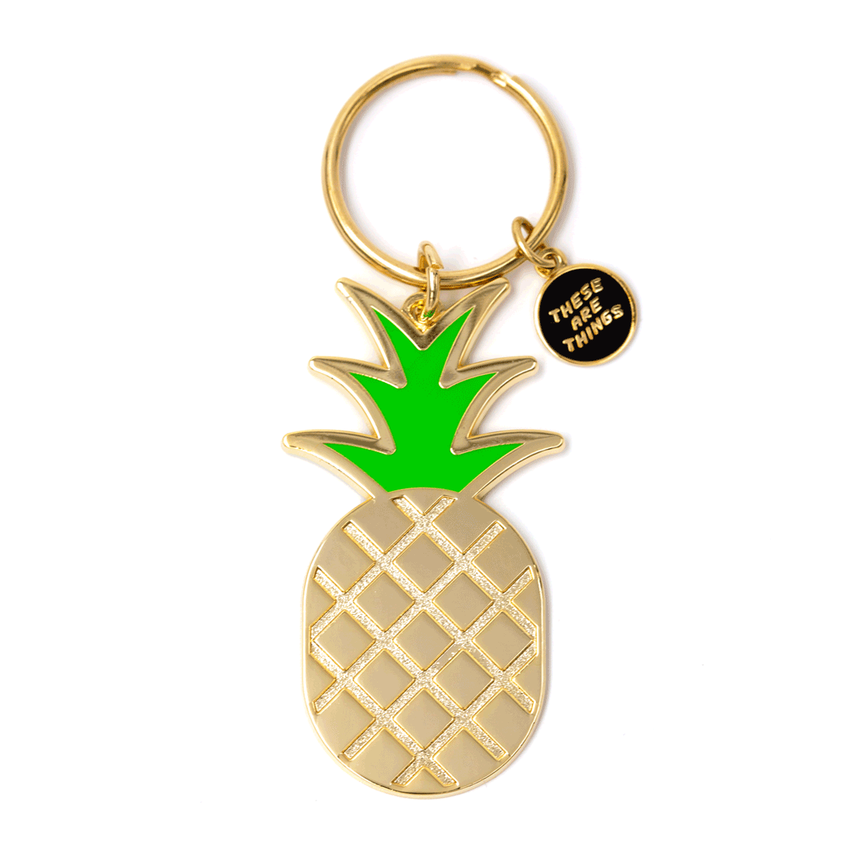 Pineapple Enamel Keychain β These Are Things