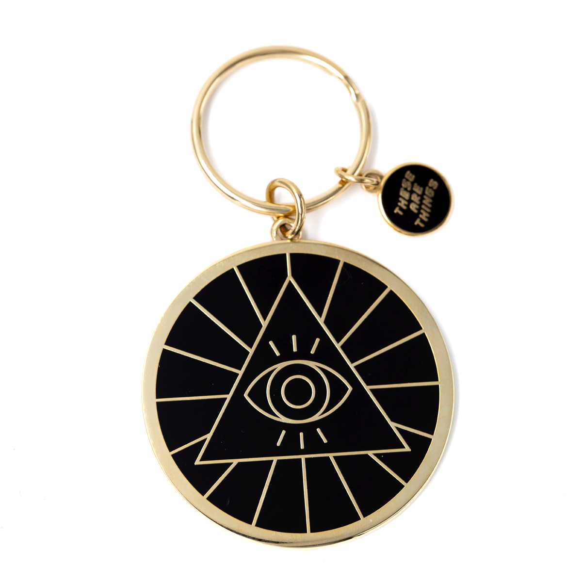 Illuminati Enamel Keychain