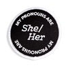 She Her Pronouns Patch