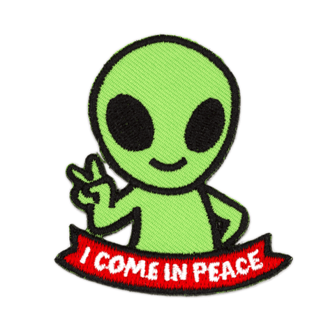 I Come In Peace Alien Patch