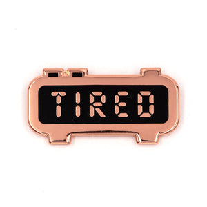 Tired Alarm Clock Pin