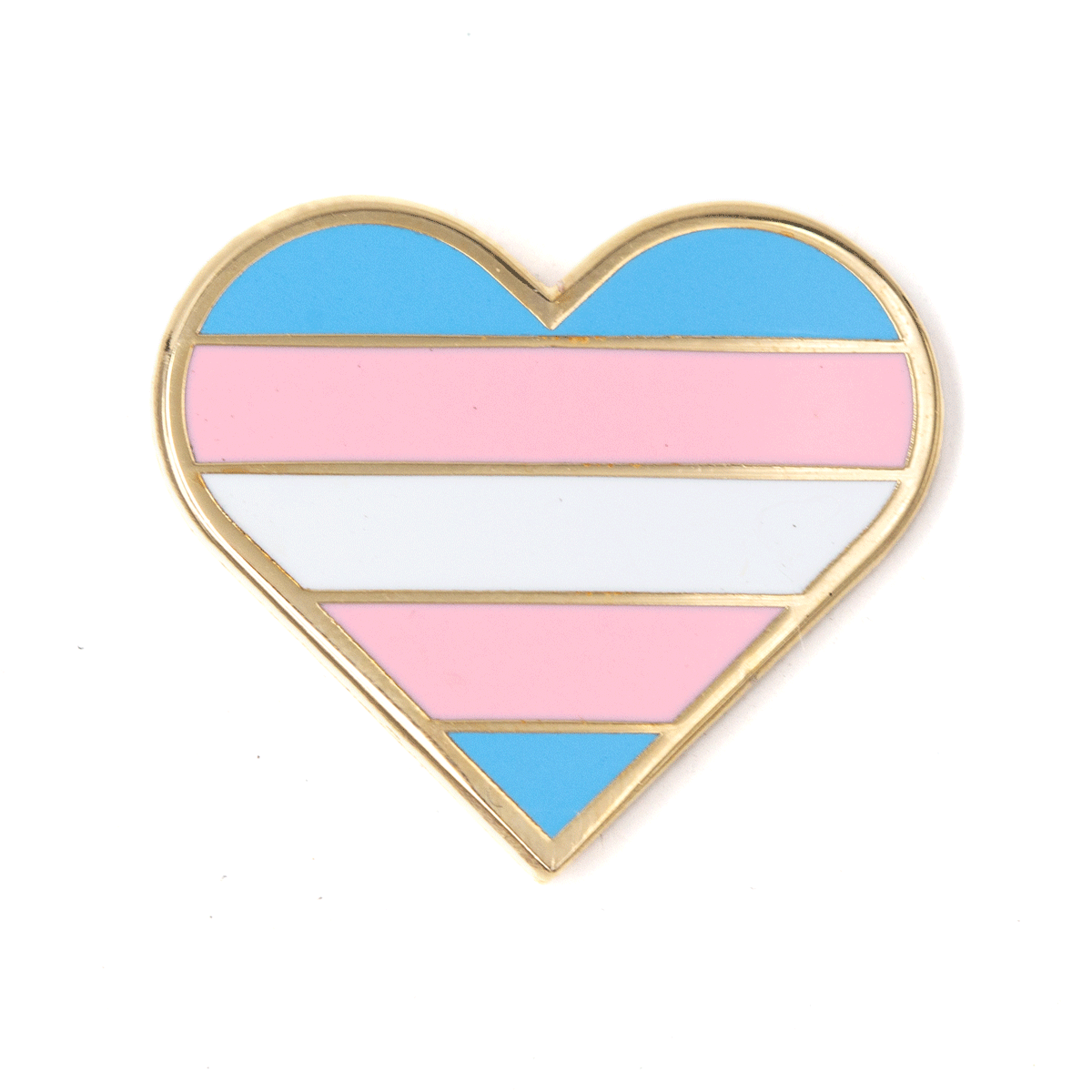 Trans Pride Heart Pin