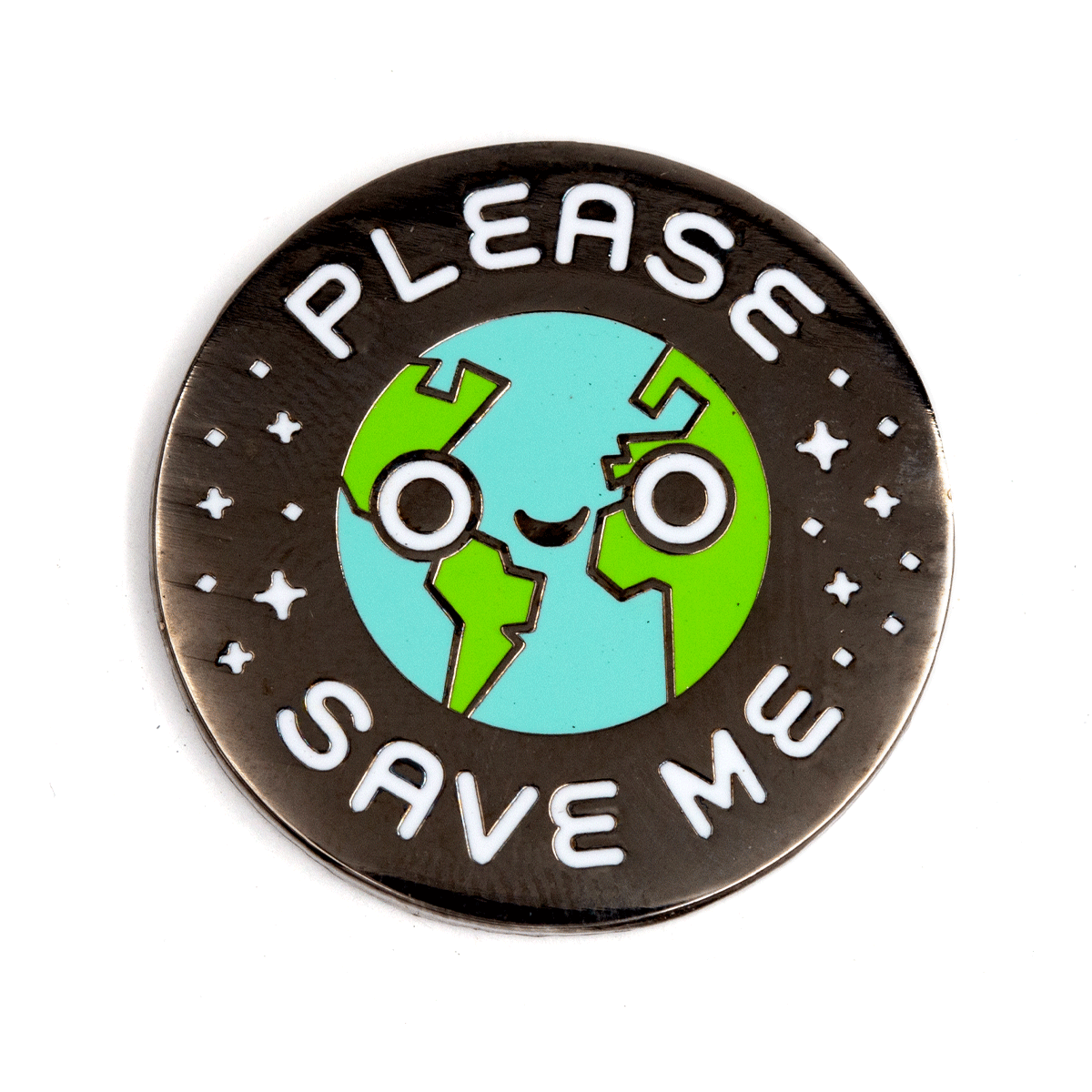 Please Save Me Earth Pin