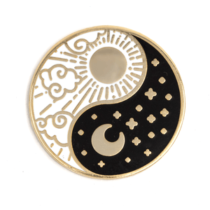 Yin Yang Sun and Moon Pin