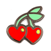 Heart Cherries Pin