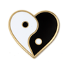 Yin Yang Heart Pin