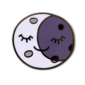 Sleepy Moon Pin