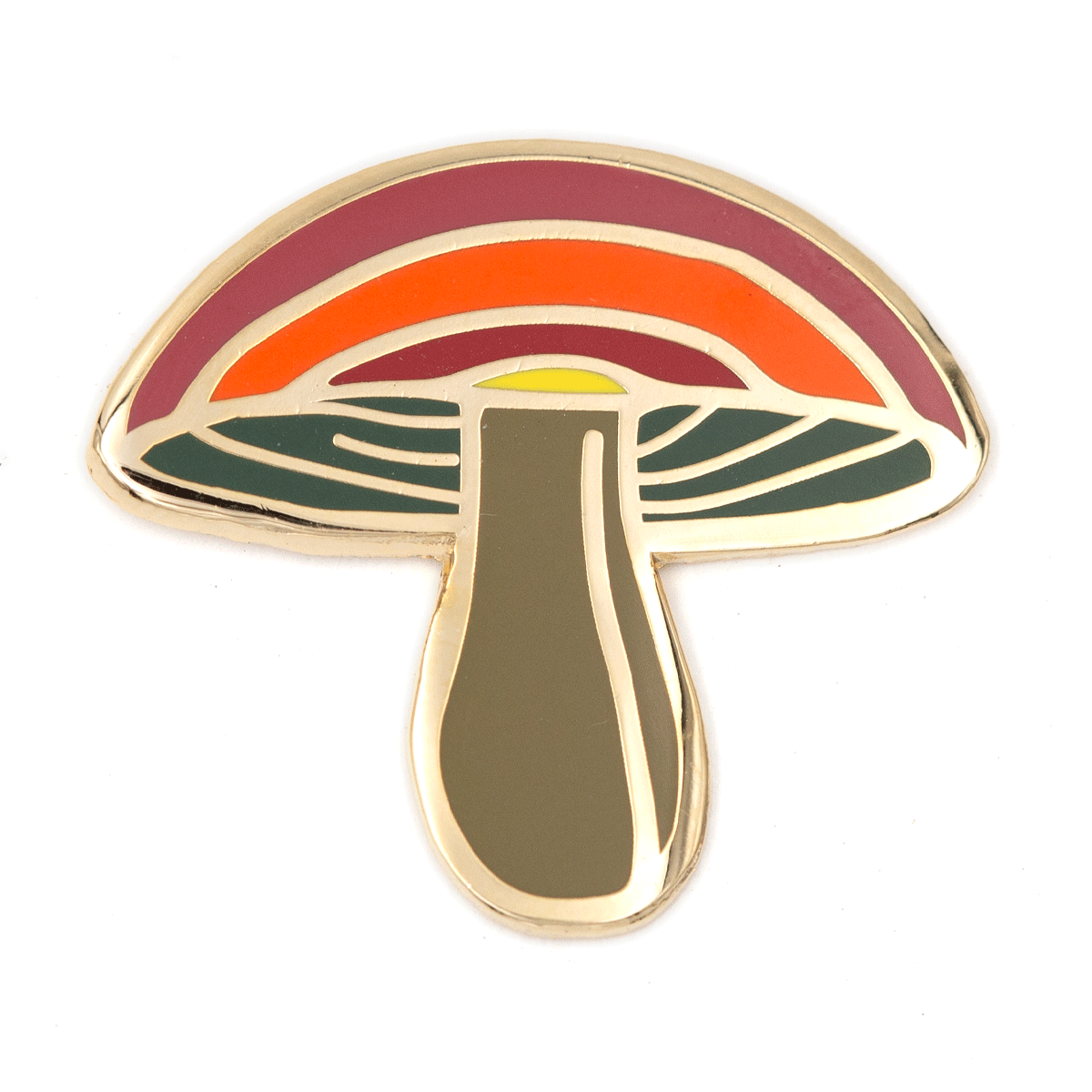 Rainbow Mushroom Pin