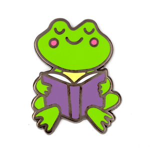 Reading Frog Pin