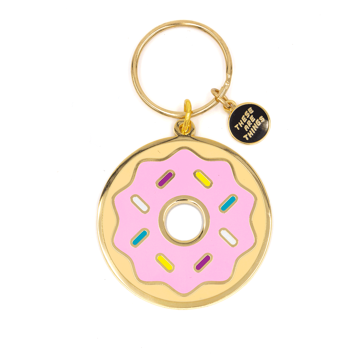 Donut Enamel Keychain