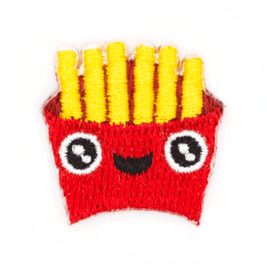 Fries Face Sticker Patch