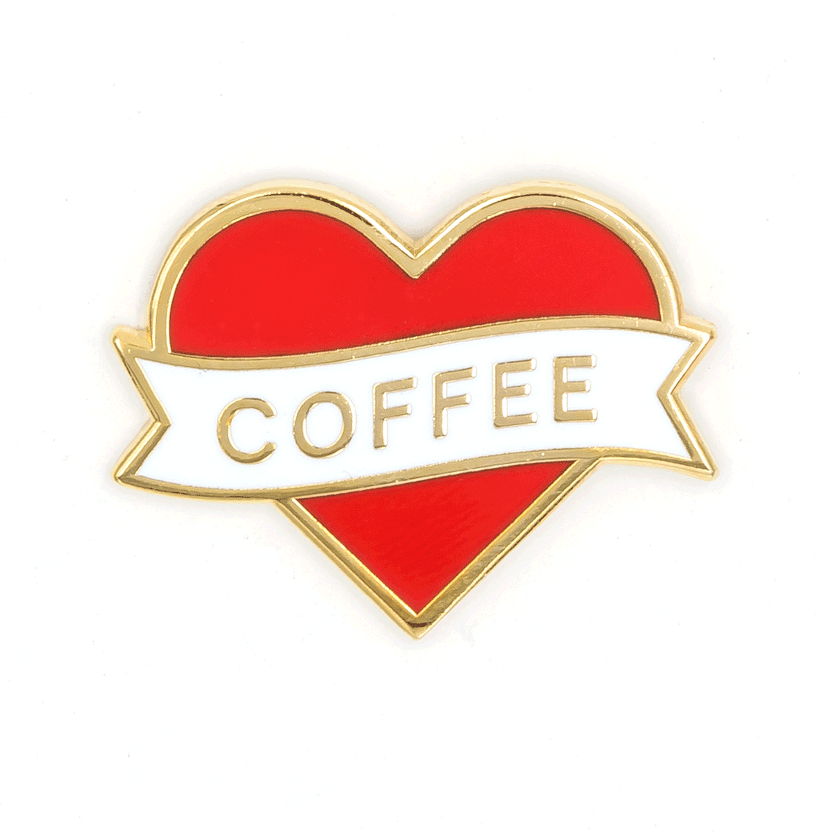 Heart Coffee Pin