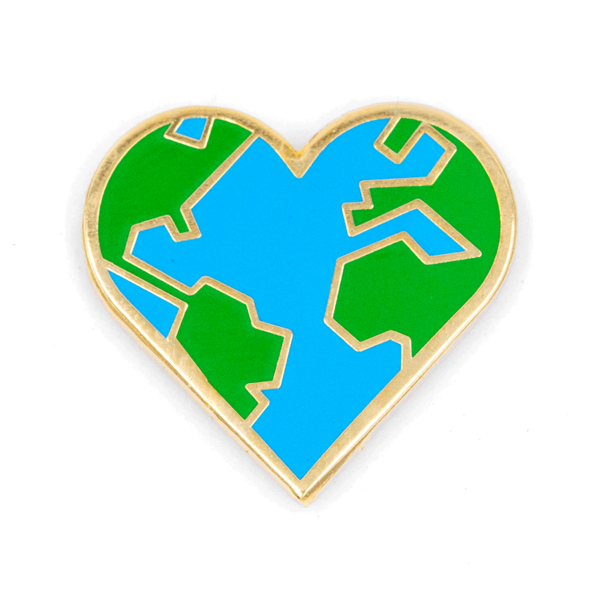 Heart Earth Pin