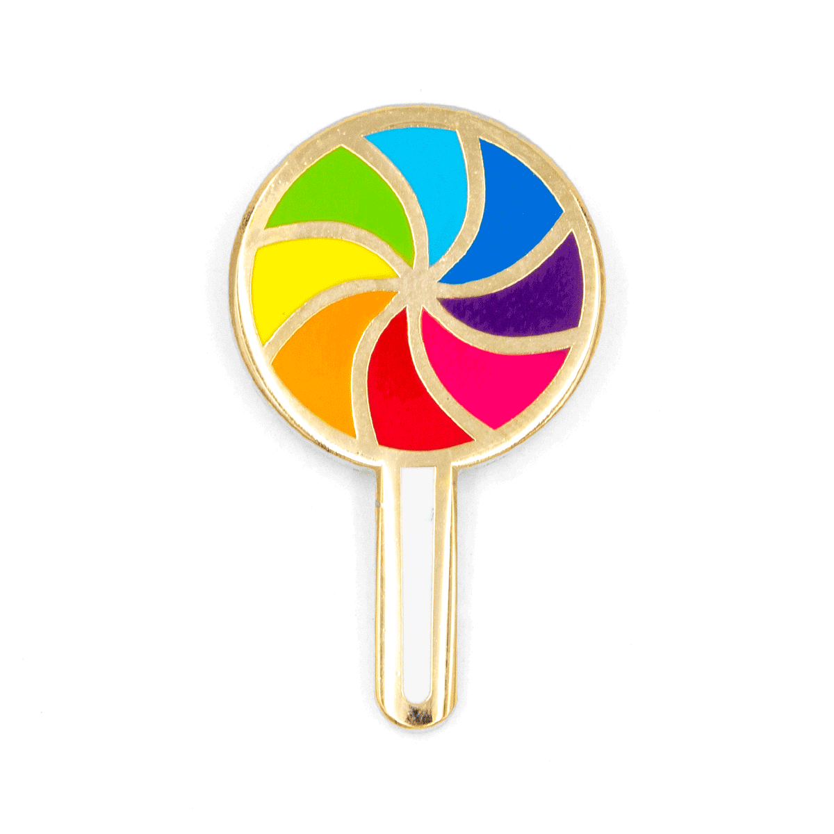 Rainbow Lollipop Pin
