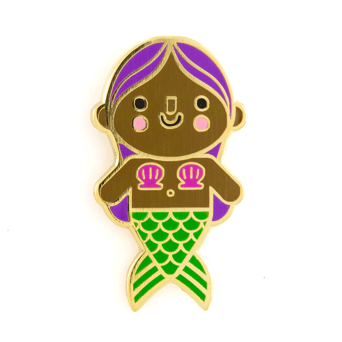 Mermaid Baby Pin - Purple Hair