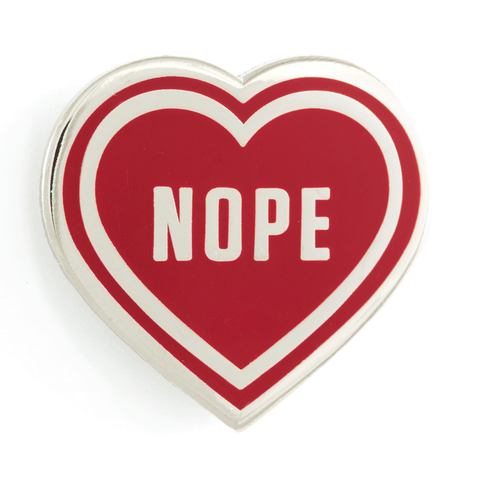 Nope Heart Pin