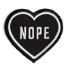 Nope Heart Patch (Black)