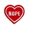 Nope Heart Sticker Patch