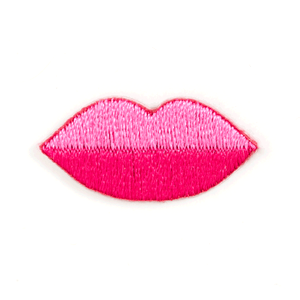 Pink Lips Sticker Patch