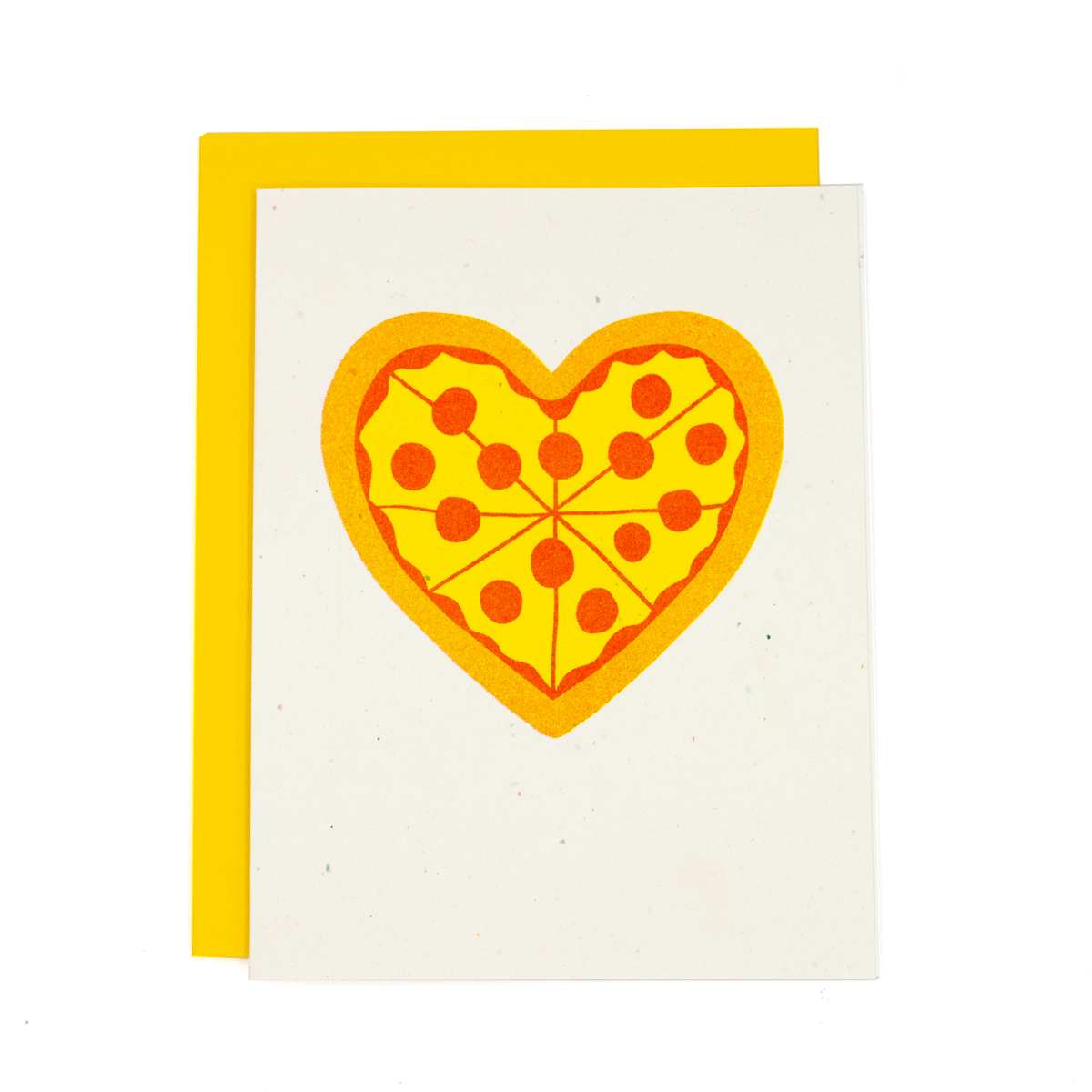 Pizza My Heart Risograph Card
