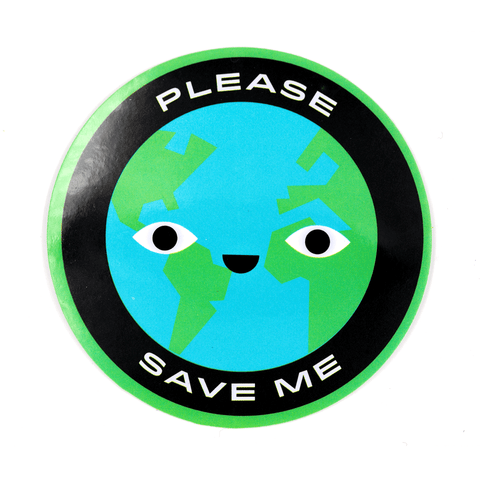 Please Save Me Vinyl Sticker