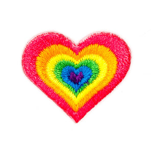 Rainbow Heart Sticker Patch