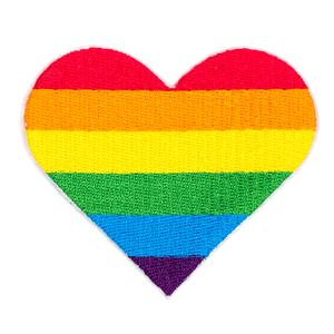 Rainbow Pride Heart Patch