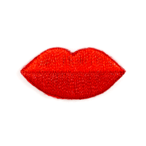 Red Lips Sticker Patch