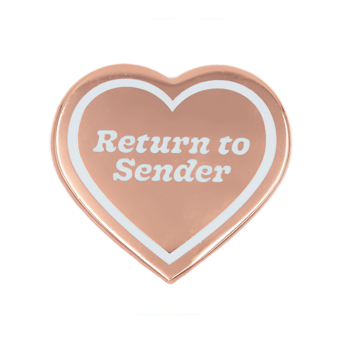 Return To Sender Heart Pin