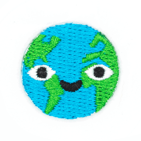 Happy Earth Sticker Patch