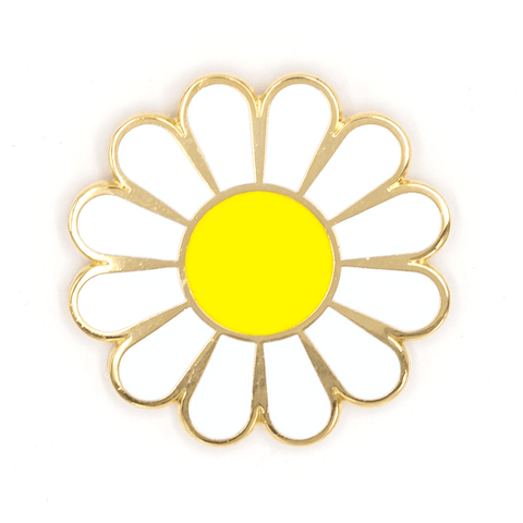 White Daisy Pin